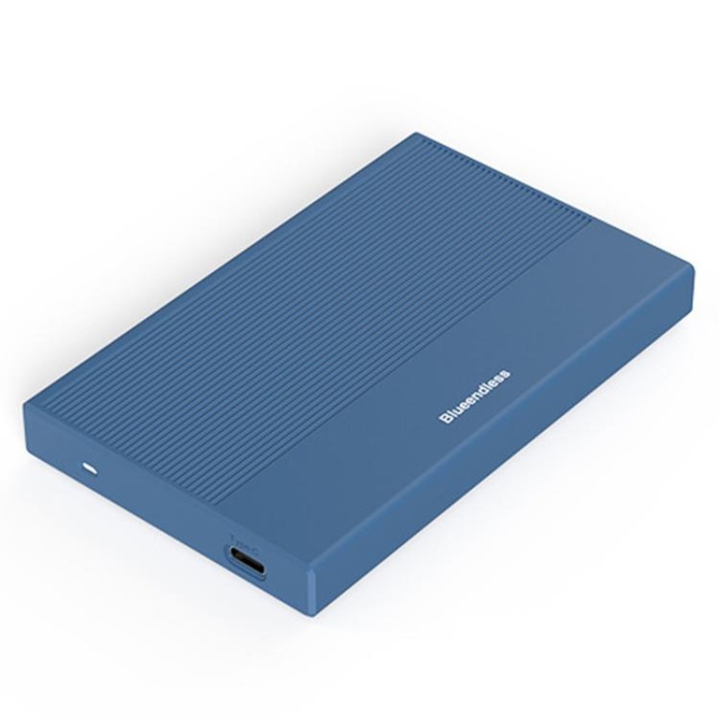 Blueendless MR23G Type-C 3.0 SATA 2.5 inch Solid State Mechanical Aluminum Mobile Hard Drive Enclosure(Blue)
