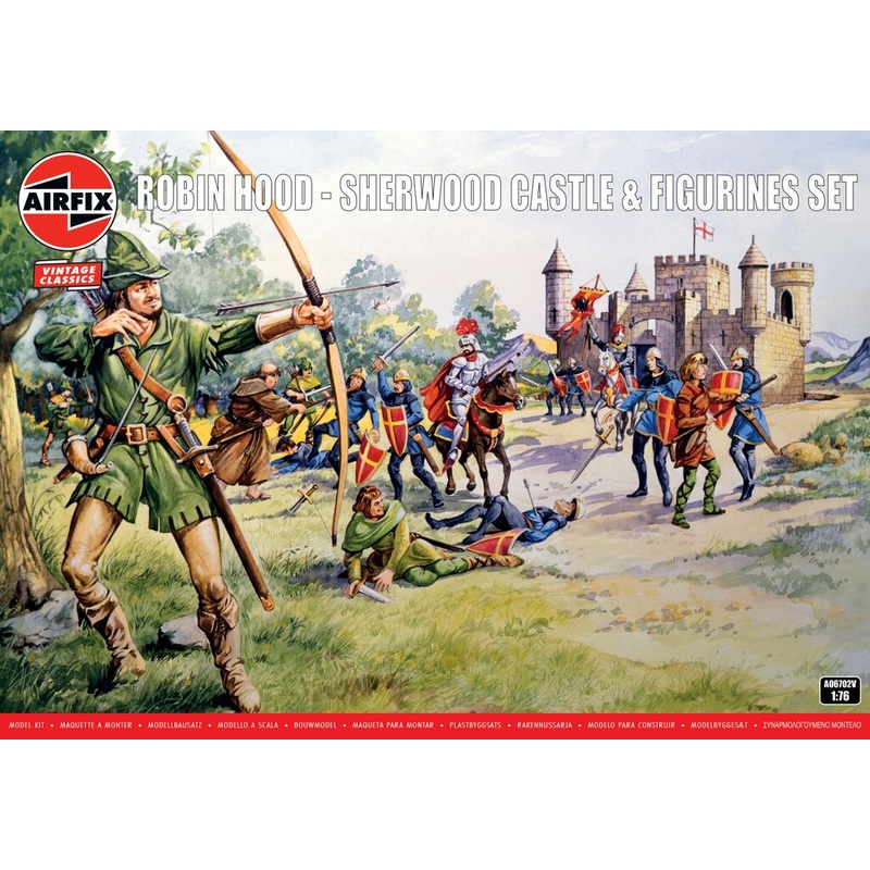 Airfix 1:76 Robin Hood - Sherwood Castle & Figurines Set A06702V