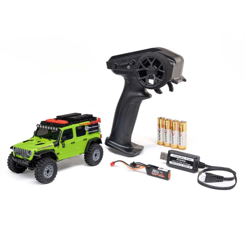 Axial 1/30 SCX30 Jeep Wrangler JLU 4X4 RTR Rock Crawler Green