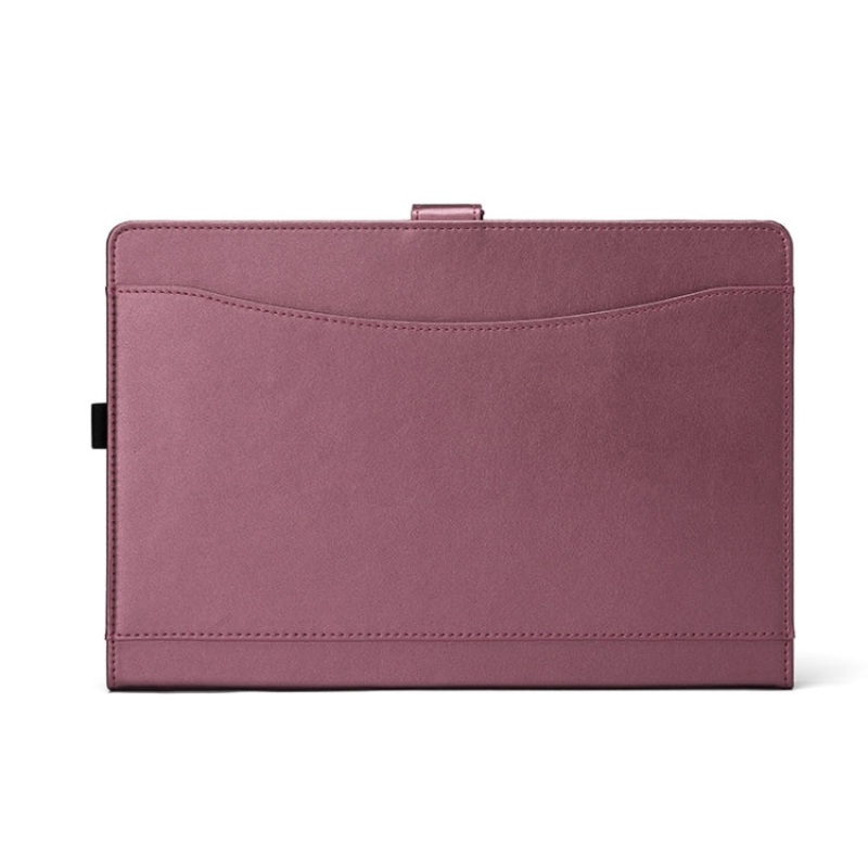 For Microsoft Surface Pro 7 / 7+ Microfiber Lambskin Texture Magnetic Horizontal Flip Leather Case with Pen Slot & Holder (Red)