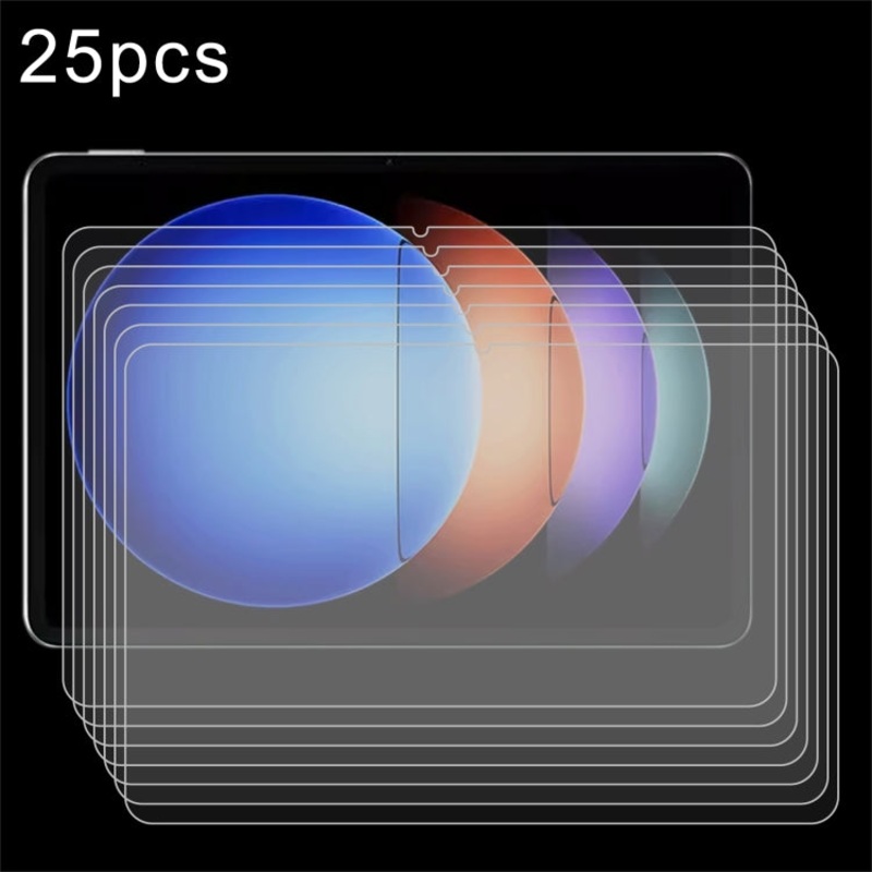 For Xiaomi Pad 7S Pro 12.5 / 6S Pro 12.4 25pcs 9H 0.3mm Explosion-proof Tempered Glass Film