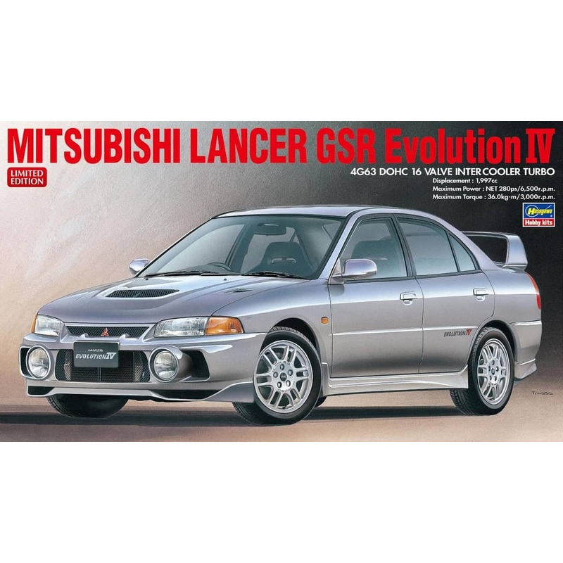 Hasegawa 1/24 Mitsubishi Lancer GSR Evolution IV Kit HA20726