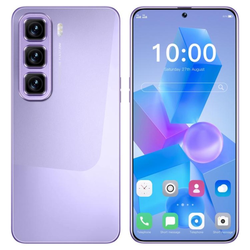 Hot 50 Pro / ZKU217, 2GB+16GB, 6.56 inch Android 8.1 MTK6580A Quad Core, Network: 3G, Dual SIM, Plug:US Plug(Purple)