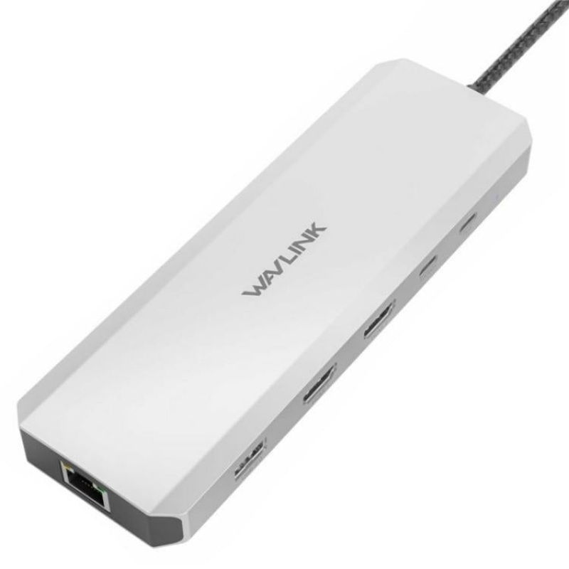 WAVLINK UMD309 Dual HD PD100W 10Gbps USB-A USB-C Docking Station 10 in 1 HUB