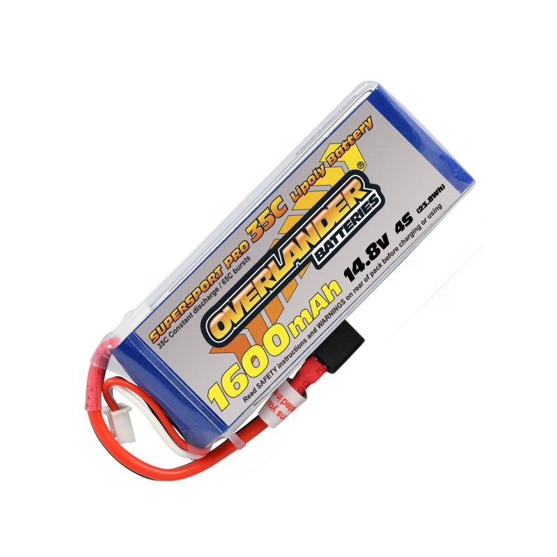 1600mAh 4S 14.8v 35C Overlander Supersport Pro - XT60 - SECOND HAND