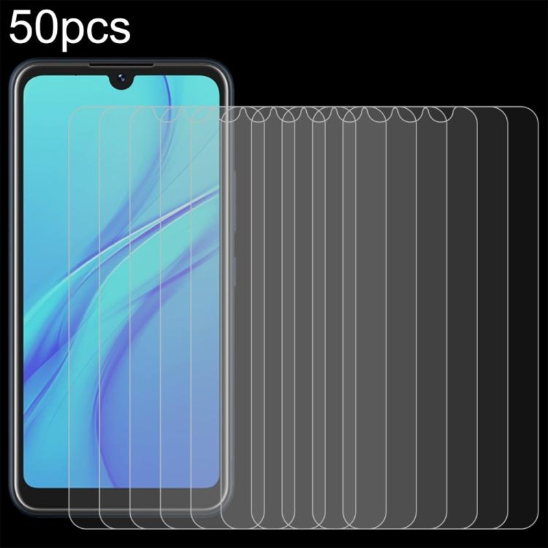 For itel A58 Lite 50pcs 0.26mm 9H 2.5D Tempered Glass Film