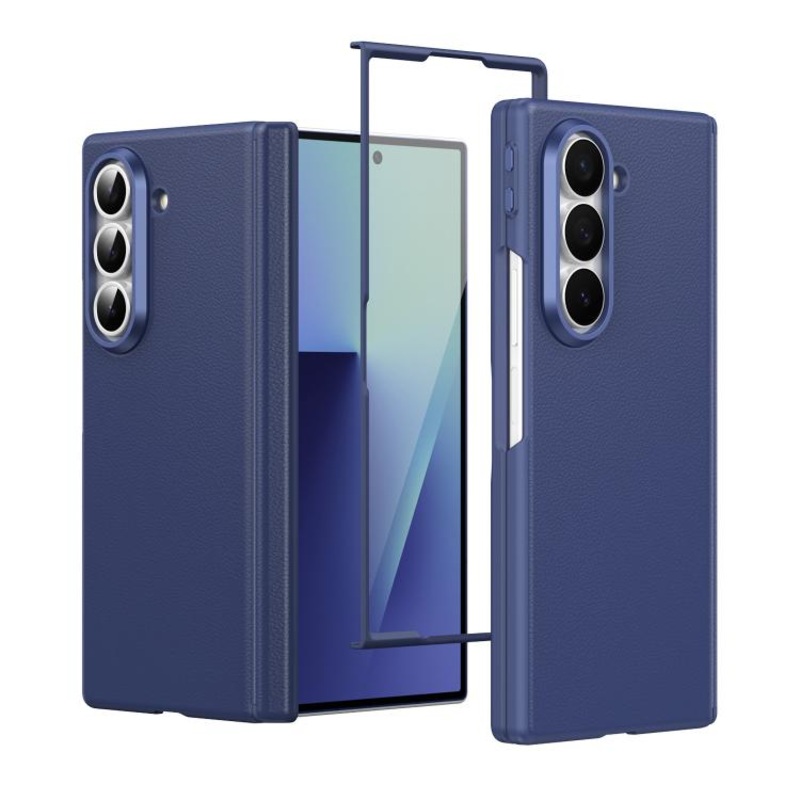 For Samsung Galaxy Z Fold5 Zeyuan Intelligent Button Anti-Drop Phone Case(Blue)