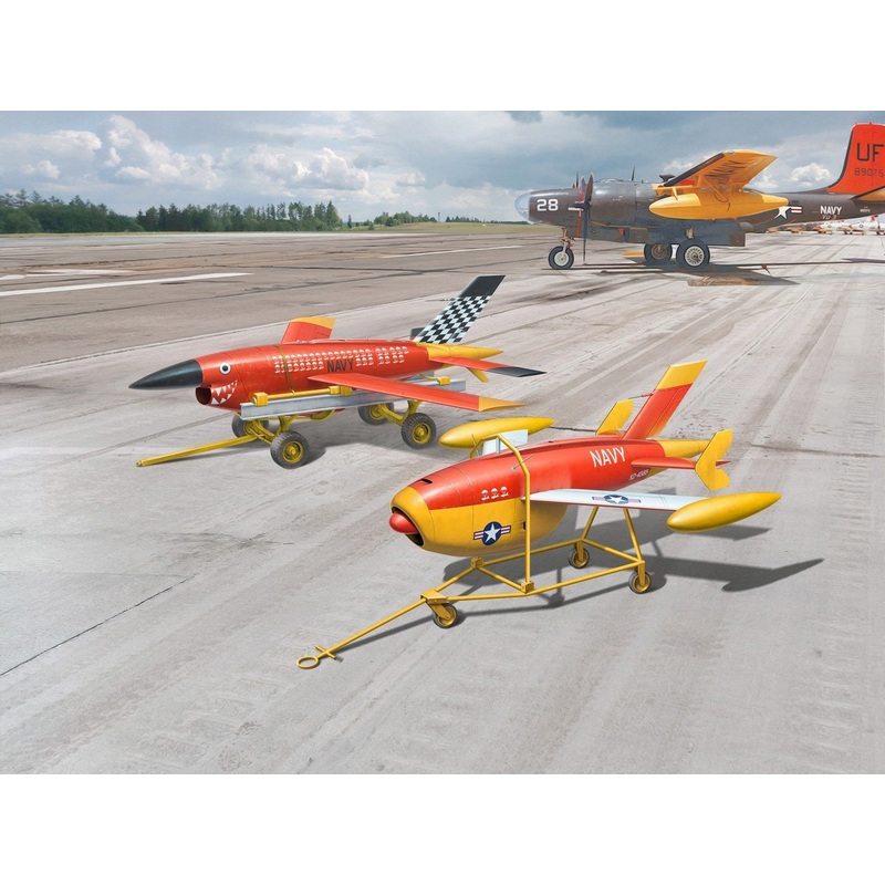 U.S. Aerial Target Drones (Set of 2 Drones & 2 Trailers)