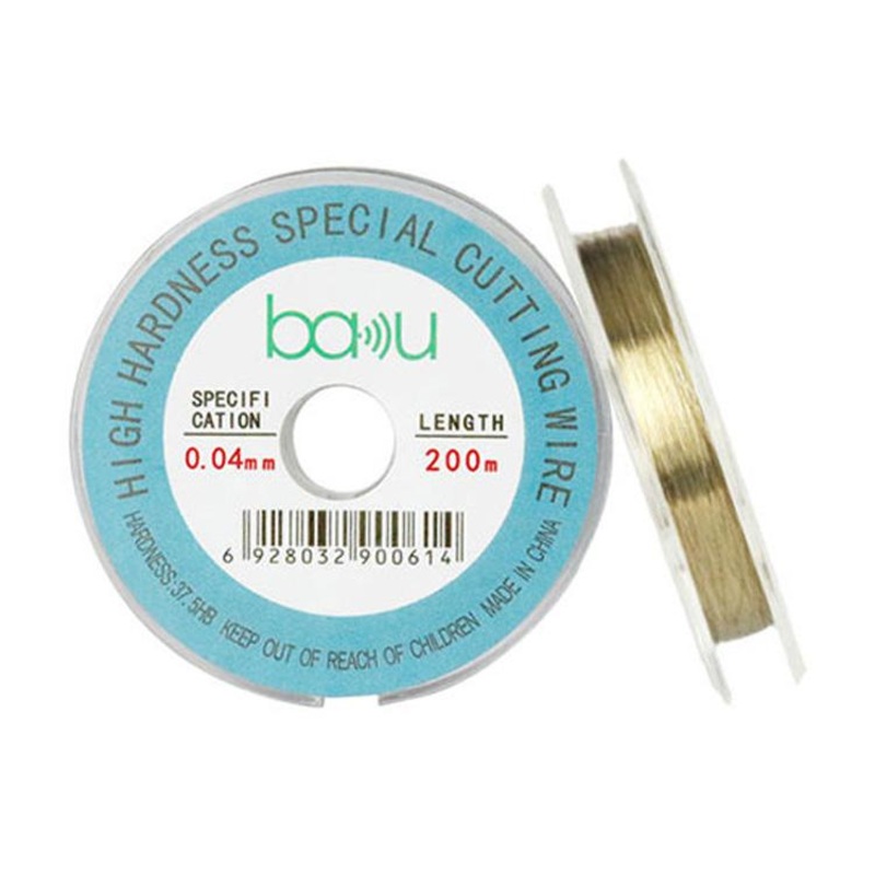 BAKU 0.04mm 200m/329ft Carbon Steel Screen Separator Cutting Wire for Smartphone & Tablet LCD Screen Repair