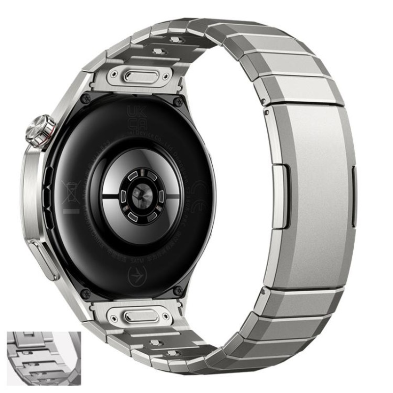 For Huawei Watch GT 6 Pro Arc One-beads Button Side-detachable Buckle Titanium Watch Band(Titanium)