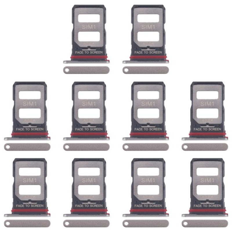 For Xiaomi 14T 5G 10pcs Original SIM Card Tray + SIM Card Tray (Gold)