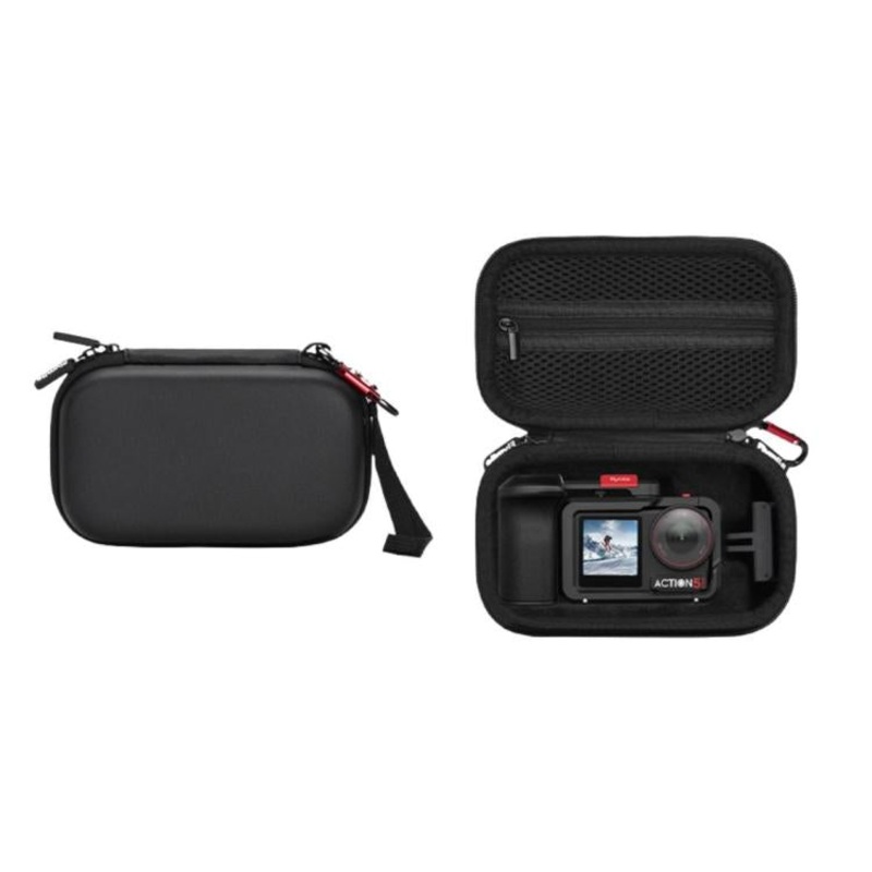 Flymile Carrying Case For DJI Osmo Action 5 Pro/4/3 Grip Cage Version Portable Handdbag(Black)