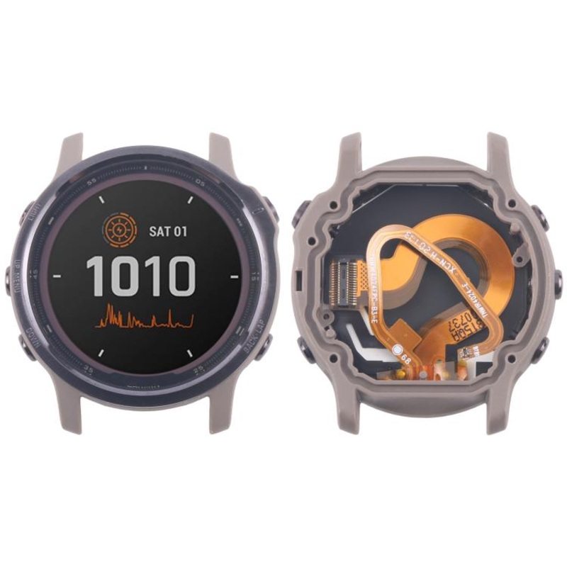 For Garmin Fenix 6S Solar Original LCD Screen with Digitizer Full Assembly(Coffee)