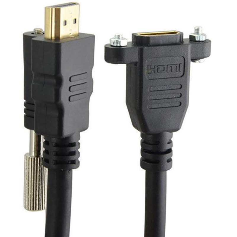 HDMI to HDMI Fixed Panel HD Extension Cable, Length: 1.5m(Black)
