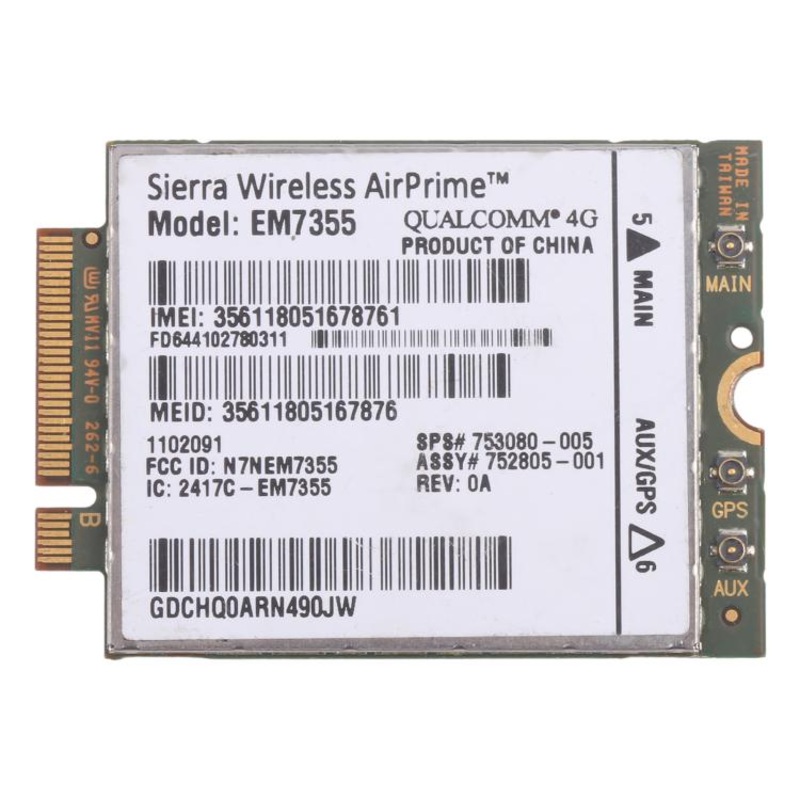 EM7355 Gobi5000 WWAN 4G LTE 753080-005 For HP EliteBook 820 840 850 G1