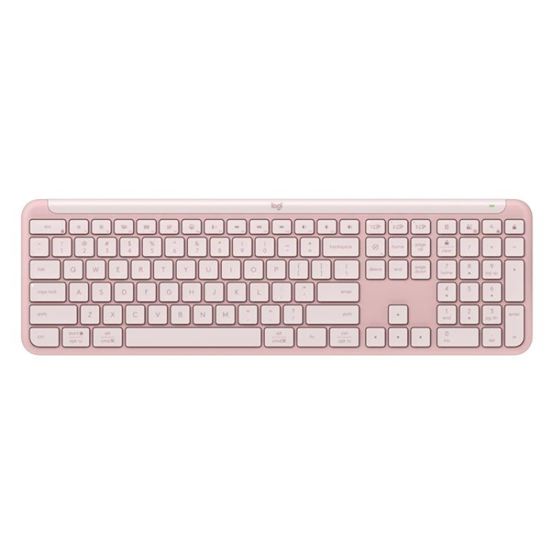 Logitech K950 Slim Silent Wireless Bluetooth Keyboard(Pink)