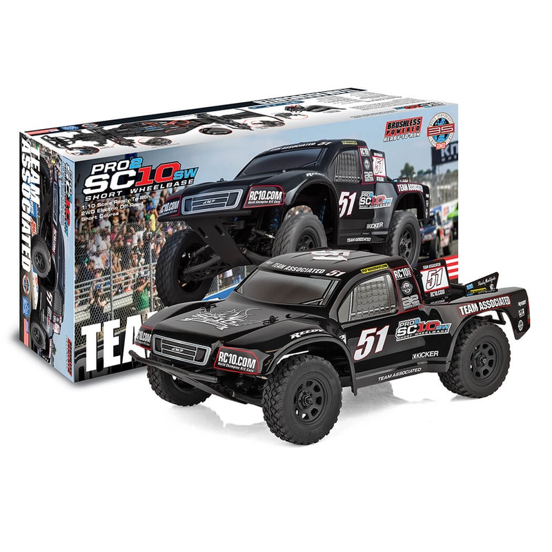 TEAM ASSOCIATED PRO2 SC10SW SHORT COURSE TRUCK RTR - BLACK - Pre Order - Expected Late April