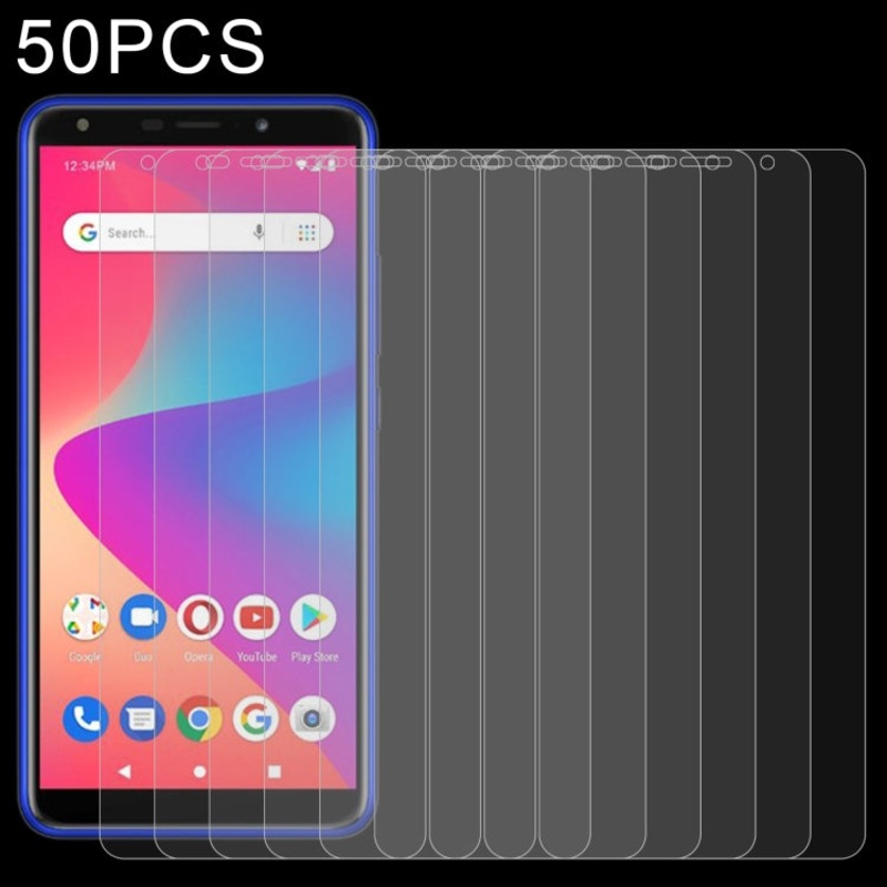 50 PCS 0.26mm 9H 2.5D Tempered Glass Film For BLU Studio X12