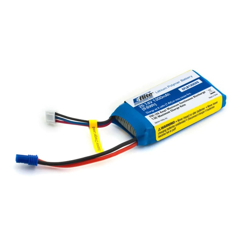 Eflite 2s 7.4v 1300mAh 20c O-EFLB13002S20