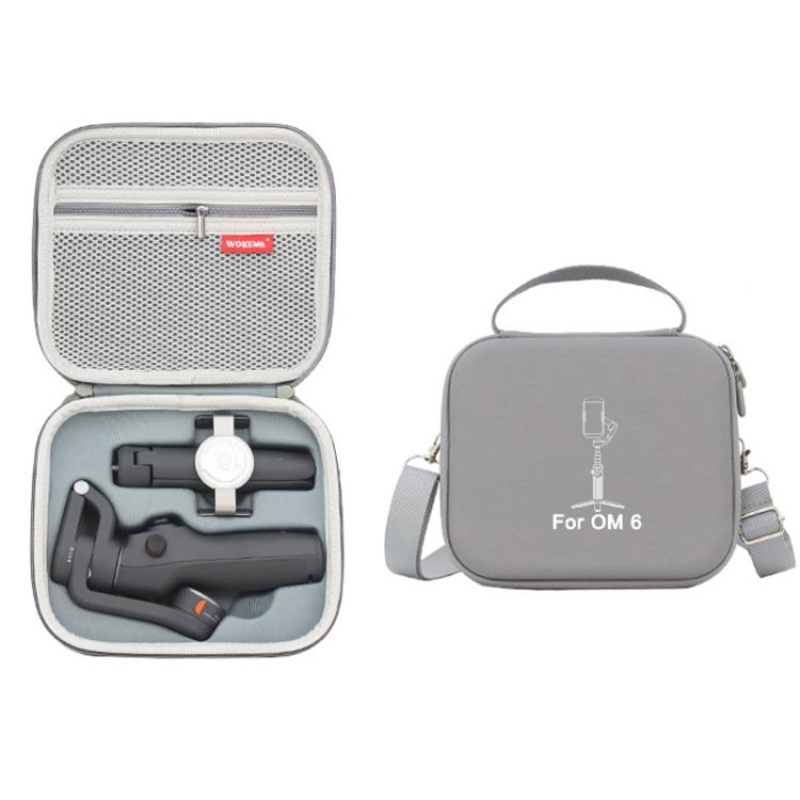 For DJI OSMO Mobile 6 WOKEMA Handheld Gimbal Stabilizer Storage Bag(PU Leather)