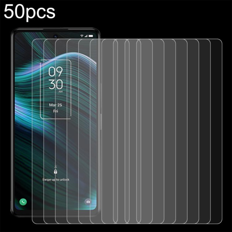 For TCL K32 5G 50pcs 0.26mm 9H 2.5D Tempered Glass Film