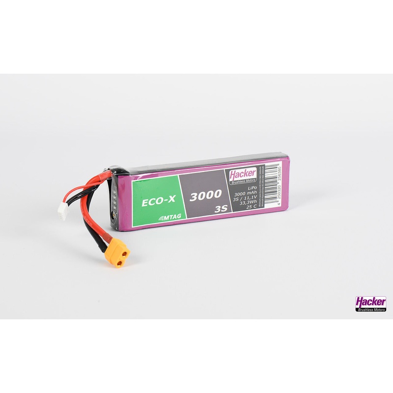Hacker TopFuel LiPo ECO-X 3000-3S MTAG 93000331 second hand