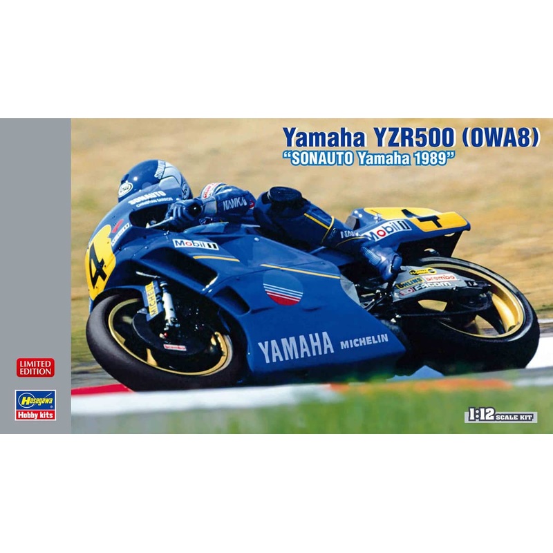 Hasegawa 1/12 1989 Yamaha YZR500 0WA8 Sonauto Yamaha Model Kit HA21768