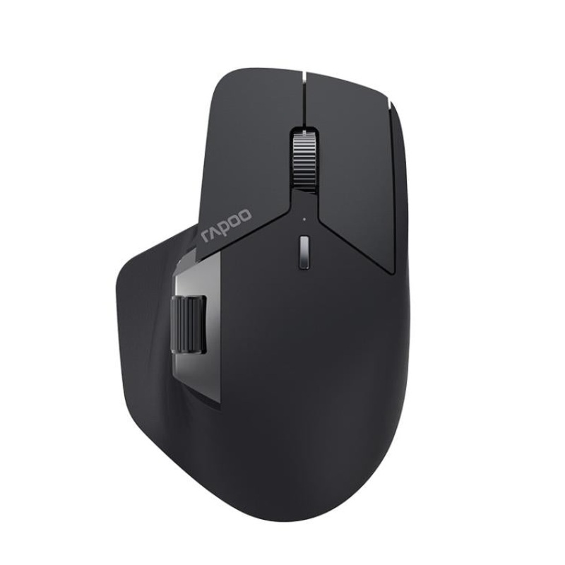 Rapoo Wireless Triple Mode Mice Ergonomic Desktop Laptop Business Office Mouse, Color: MT760mini Black