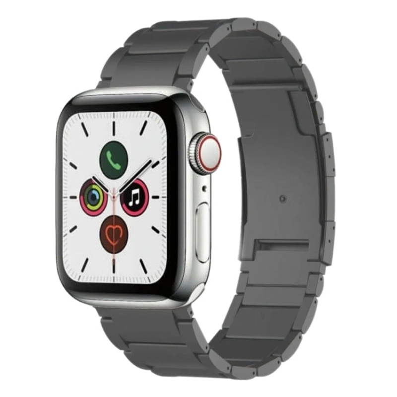 For Apple Watch Series 5 40mm Titanium Metal Watch Band(Grey)