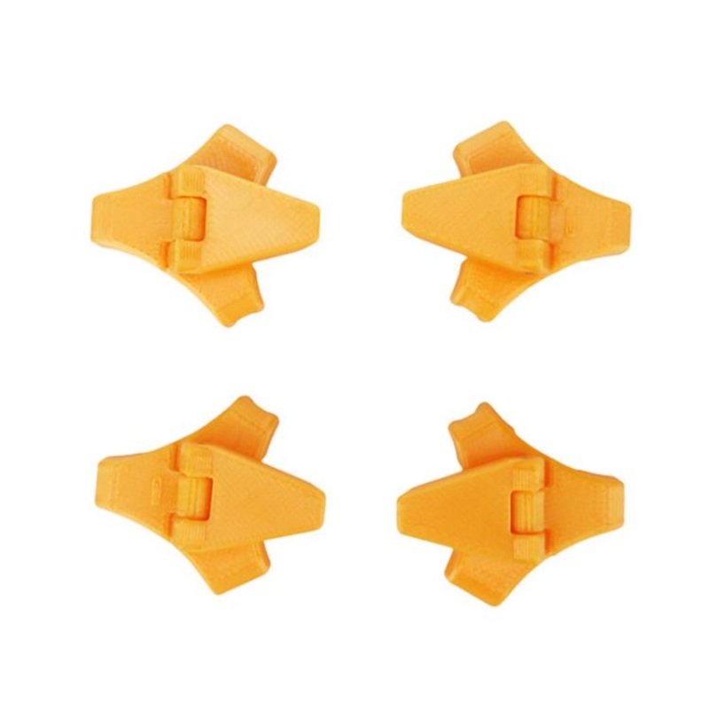 For DJI Neo 2 CQT 4pcs /Set Folding Booster Kickstand Scratch Wear Resistant Landing Gear Protection Bracket(Orange)