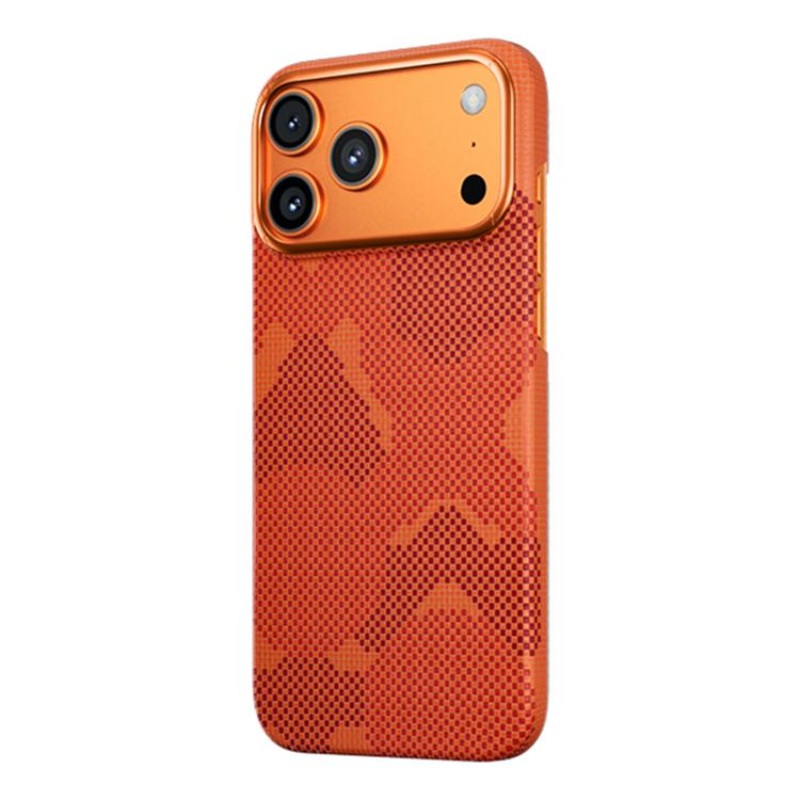 For iPhone 17 Pro MOMAX Aramid Fiber Ultra-thin MagSafe Phone Case(Orange)