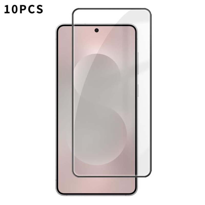 For Samsung Galaxy S26 Edge 5G 10pcs Kalebol High-Aluminum Screen-Printed Full-Coverage Anti-Fingerprint Black-Bordered HD Tempered Glass Film
