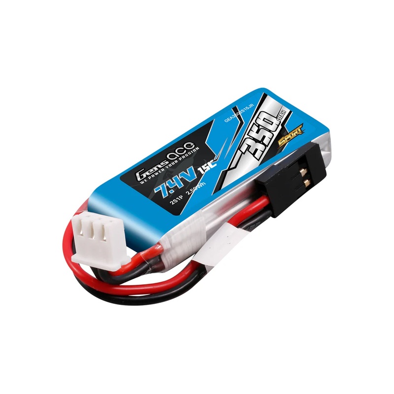 GENSACE Li-Po Sport 2S 7.4V 350mAh 15C with JR