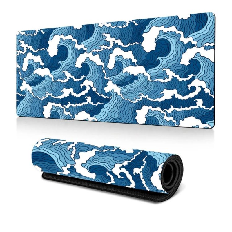 Large Abstract Mouse Pad Gamer Office Computer Desk Mat, Size: 300x800x2mm(Abstract Fluid 27)