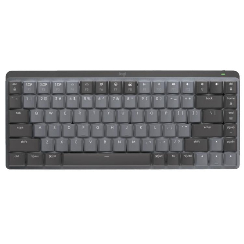 Logitech MX Mini Compact Smart Backlit Wireless Bluetooth Mechanical Keyboard, Specification:Blue Shaft(Graphite)
