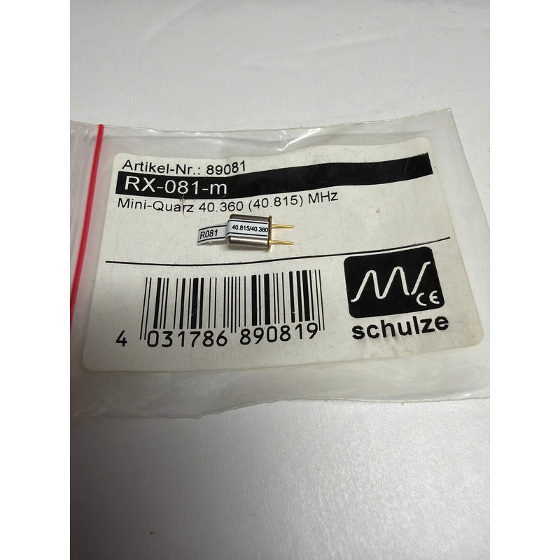 Schulze Receiver Crystal quartz mini / 40MHz / channel 81 40.815