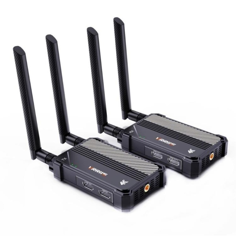 VRRIIS WL095 P Long Range Dual Band Low Latency 4K Ultra HD Wireless Transmitter Receiver Kit, Plug:EU Plug