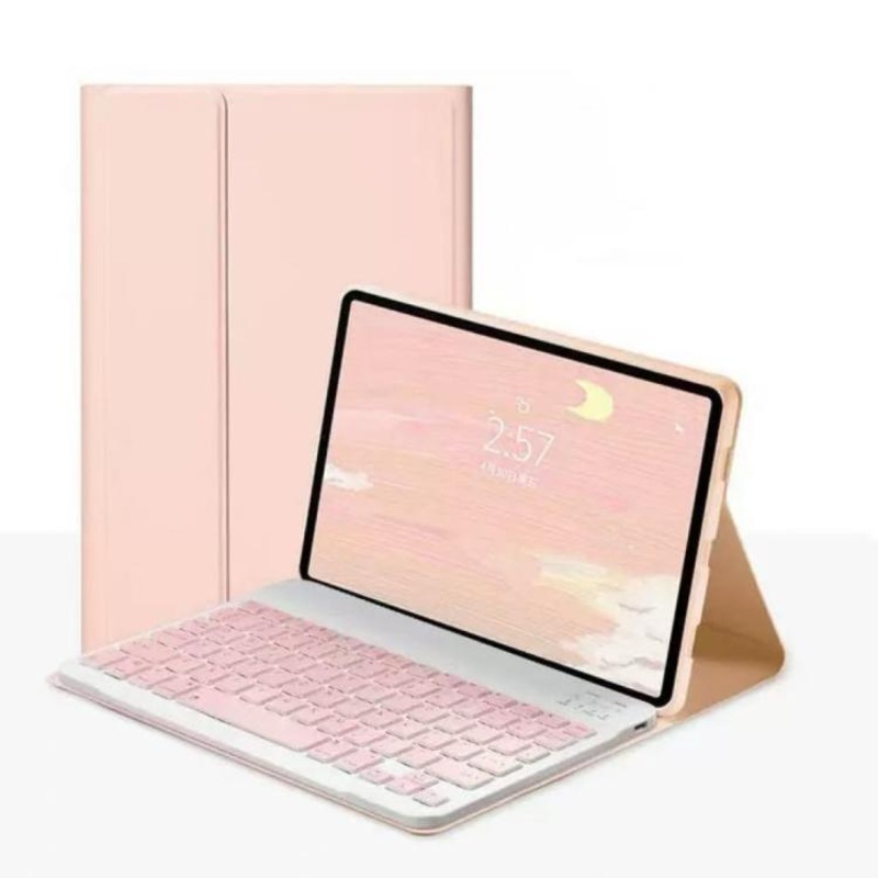 For Samsung Tab S10 FE+ 13.1 Bluetooth Keyboard Tablet Case(Pink)
