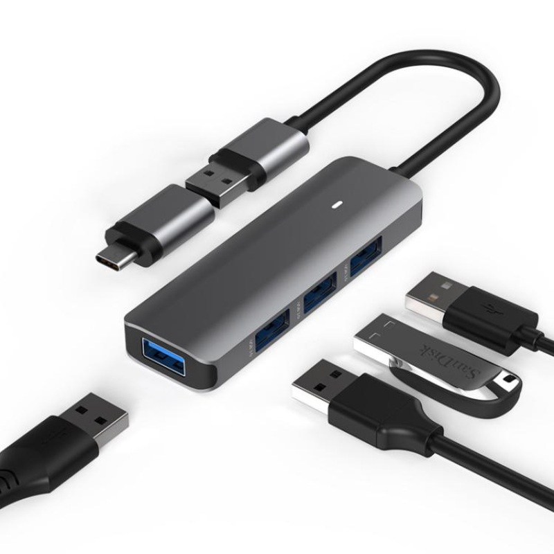 Blueendless Type-C Expansion Dock Multifunctional HUB Docking Station 4-in-1 USB3.0 x 4