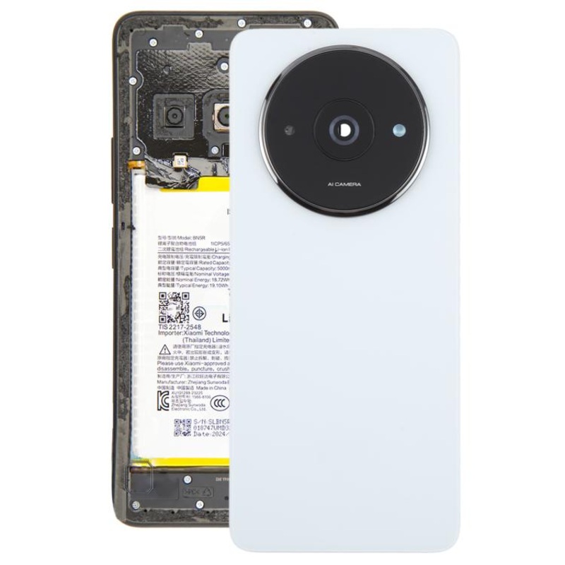 For Xiaomi Redmi A3 4G OEM Back Cover with Camera Lens Cover(White)