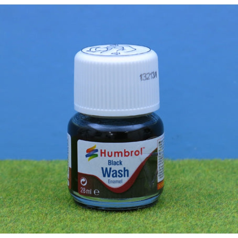 45051 AV0201 HUMBROL ENAMEL WASH BLACK 28ML