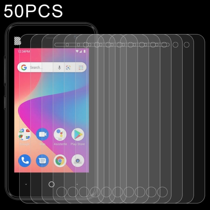 50 PCS 0.26mm 9H 2.5D Tempered Glass Film For BLU A5L