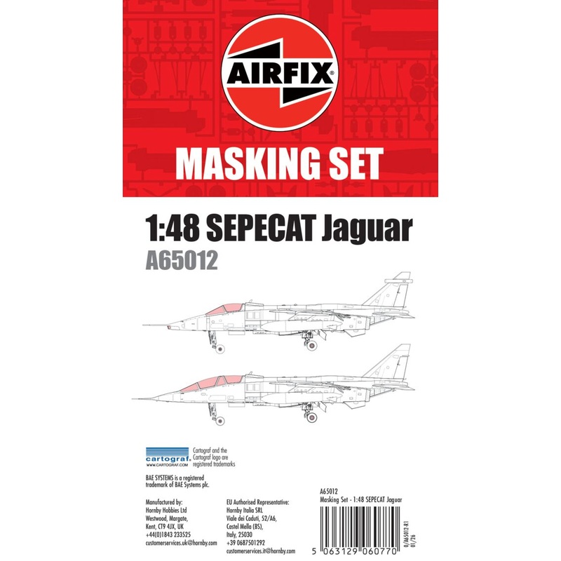 Airfix Masking Set - SEPECAT Jaguar - 1:48 Scale 1:48 Scale