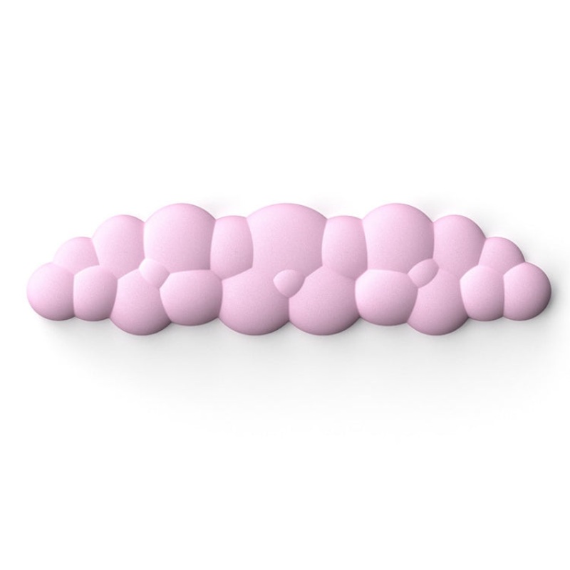 Cloud Wrist Rest Memory Foam Keyboard Pad Office Desktop Wrist Brace (Pink)