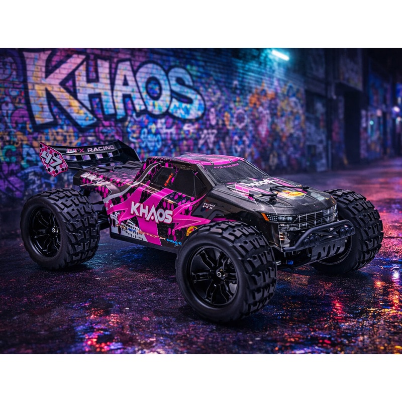 FTX KHAOS 1/10 BRUSHLESS 4WD TRUGGY RTR WITH 3S LIPO AND CHARGER - Purple