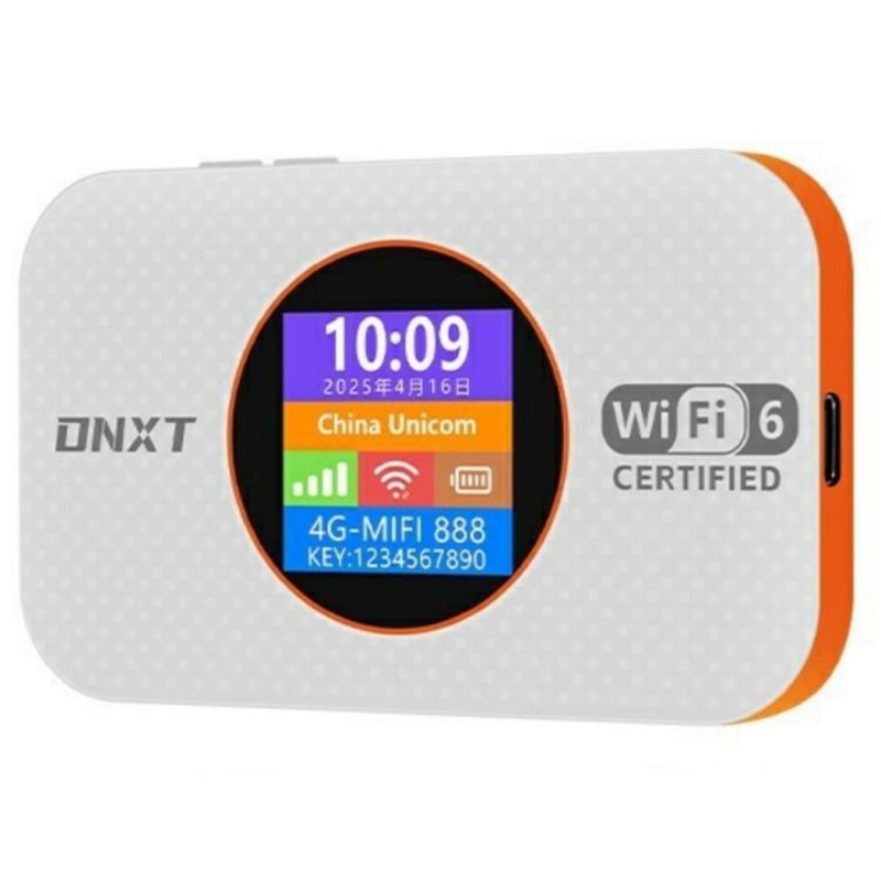 MF967-E Eurasia Version Support WPS / SIM Card / DMZ WiFi6 4G Router Portable Mobile WiFi(White)