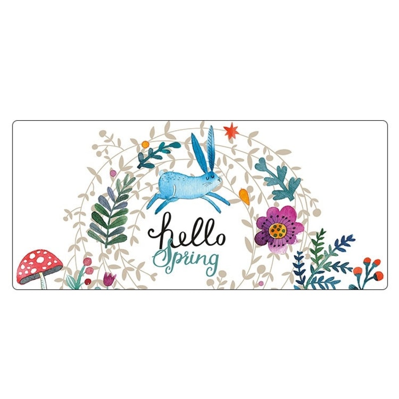 Cute Cartoon Non-Slip Desk Mat, Size: 400 x 900 x 1.5mm Not Overlocked(001)