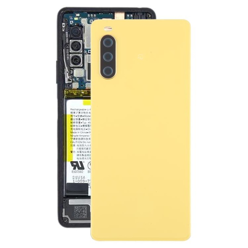 For Sony Xperia 10 III Battery Back Cover(Yellow)