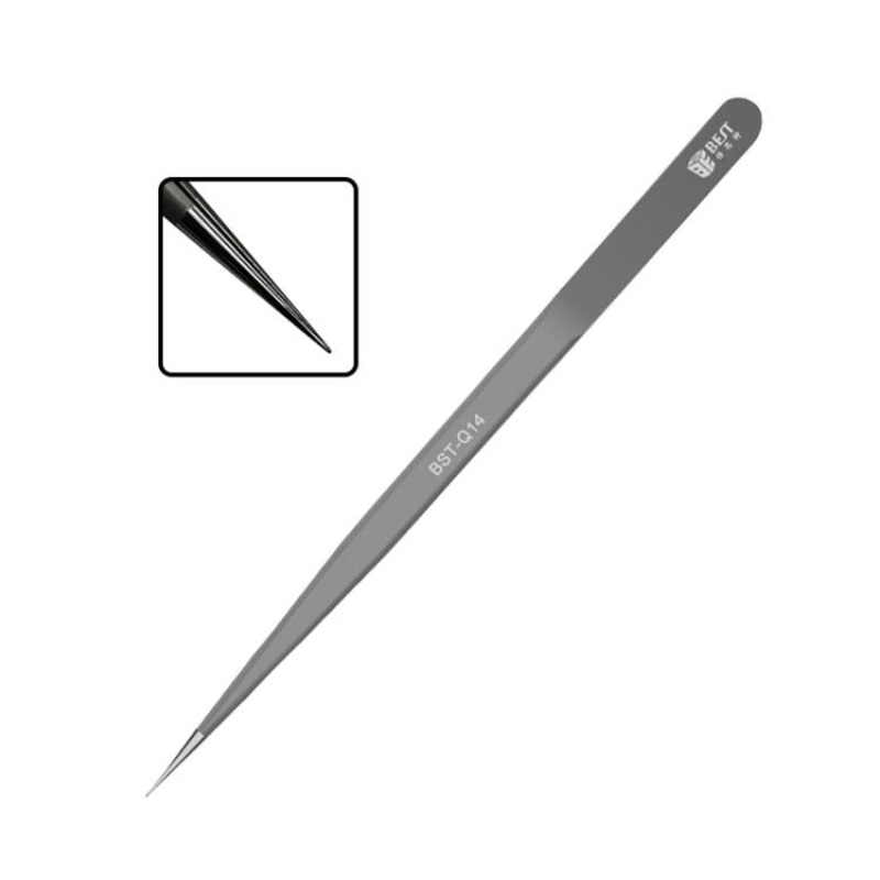 BEST Non-magnetic High Hardness Stainless Steel Tweezers, Model:BST-Q14