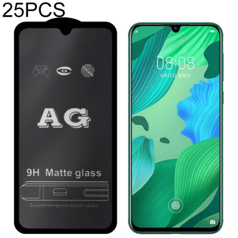 25 PCS AG Matte Frosted Full Cover Tempered Glass For Huawei Honor 8X Max